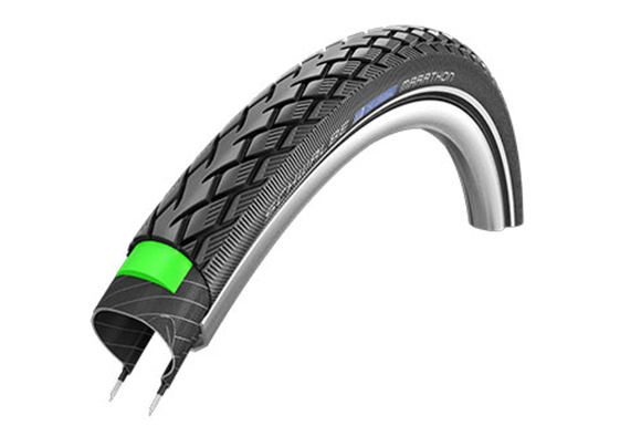 Покрышка 26x2.00 (50-559) MARATHON Perf, GreenGuard, TwinSkin, B/B+RT HS420 EC 67EPI 34B SCHWALBE