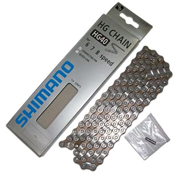 Цепь ALIVIO/ACERA/ALTUS/TOURNEY ECNHG40114I 6-8 скор.114 зв. зап. пин SHIMANO