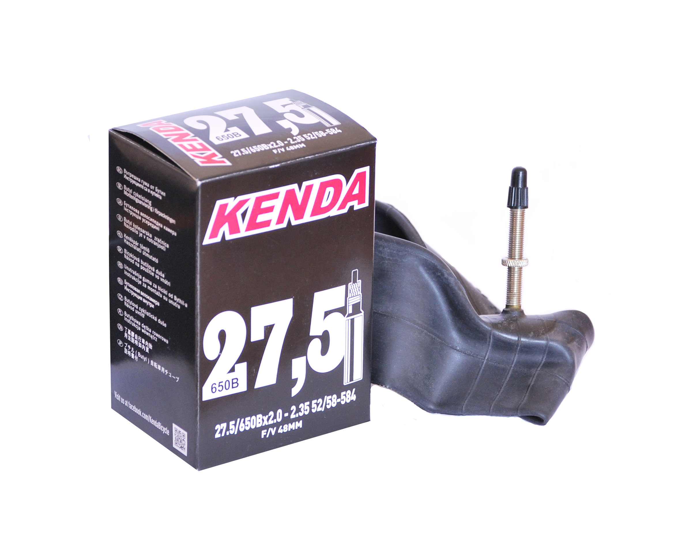 Камера KENDA 27,5ʺх 2.00-2.35ʺ, 52/58-584 спорт ниппель