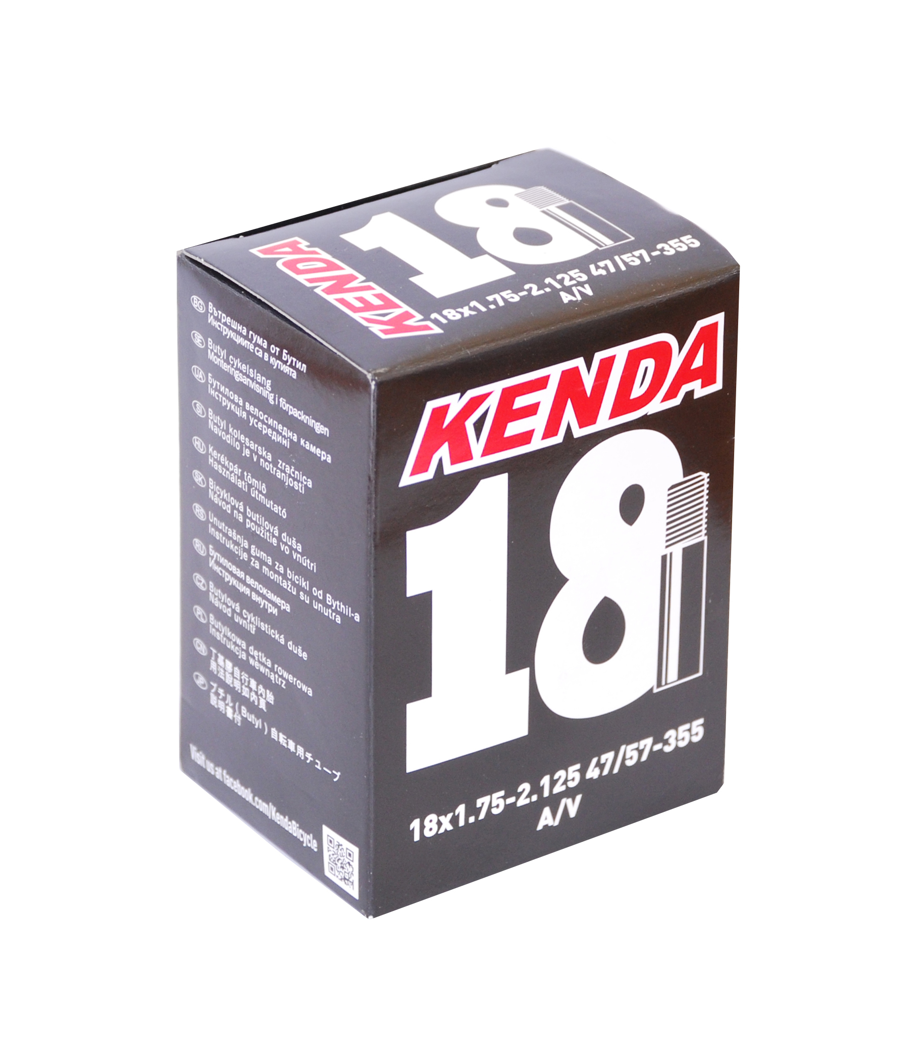 Камера KENDA 18" х 1.75-2.125", 47/57-355 авто 