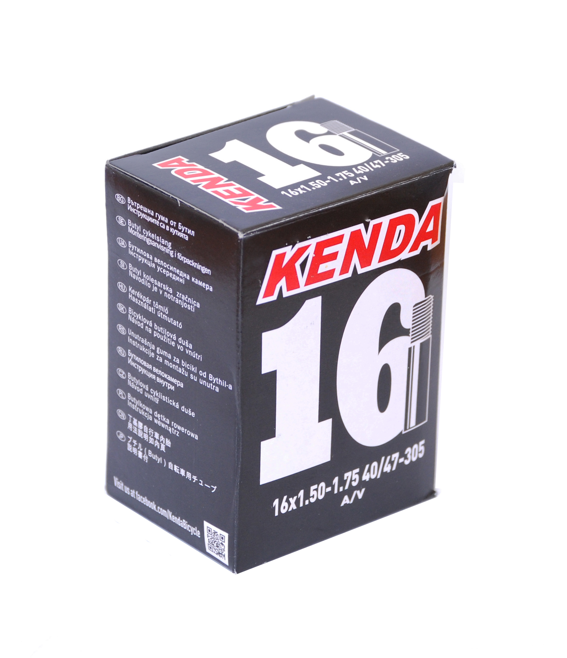Камера KENDA 16"х1.50-1.75", 40/47-305 авто 