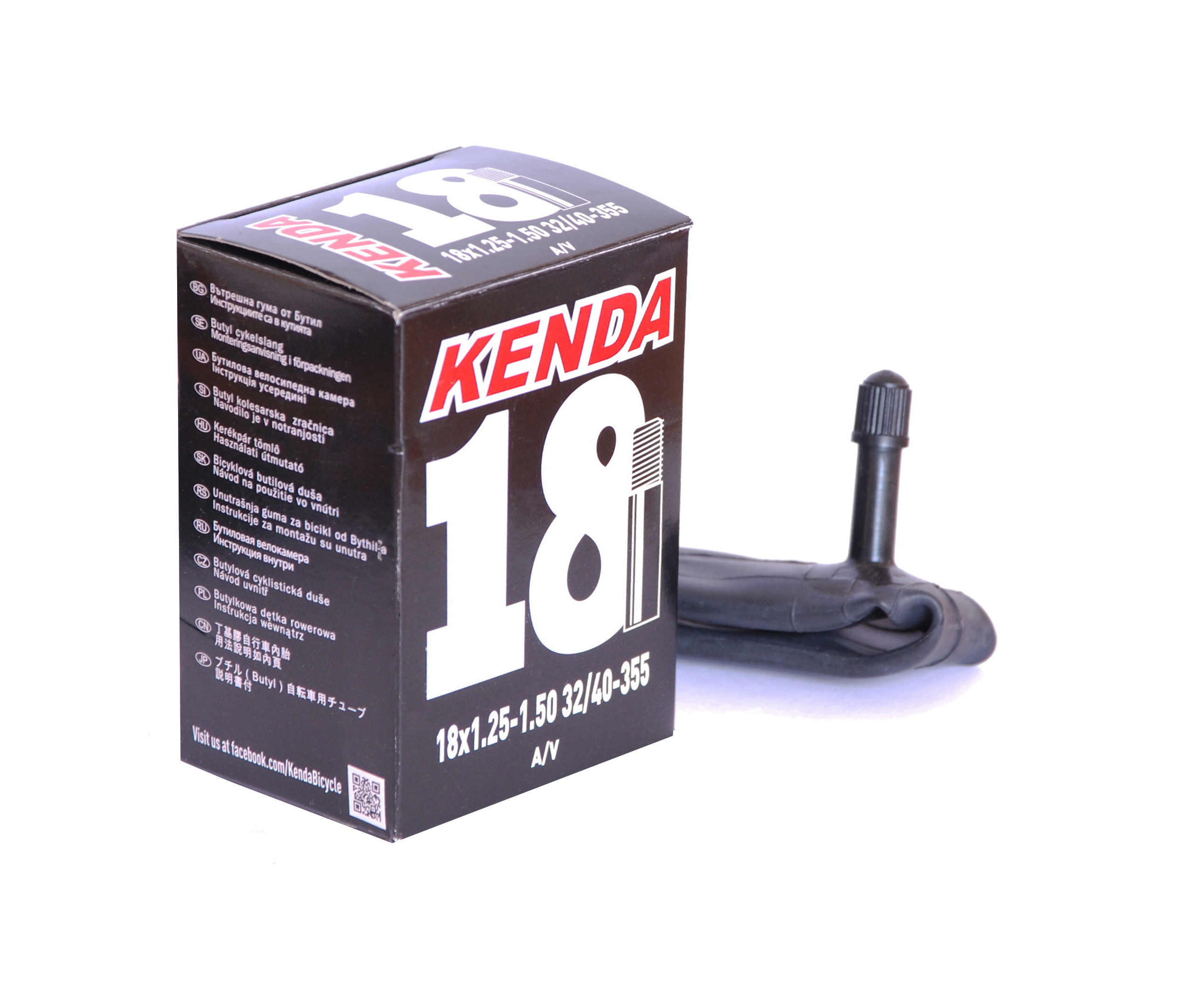 Камера KENDA 18" х 1.25-1.50", 32/40-355 авто 