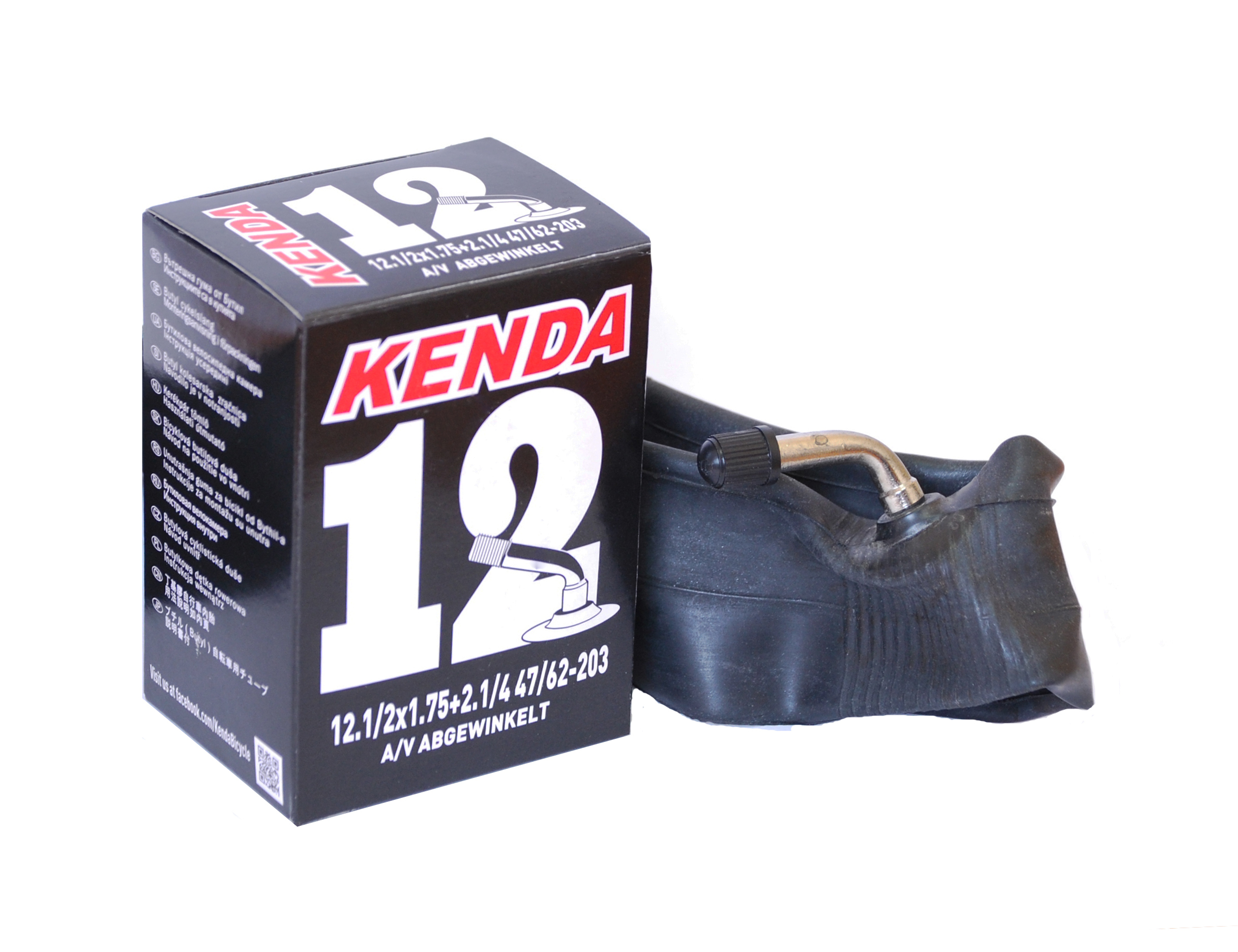 Камера KENDA 12" 1/2 х 1.75-2.125", 47/62-203 авто изогнутый