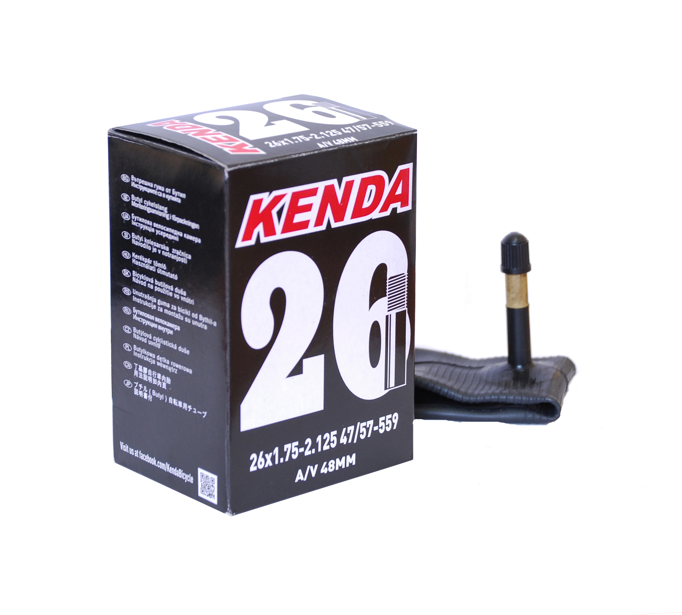 Камера KENDA 26" х 1.75-2.125", 47/57-559 авто