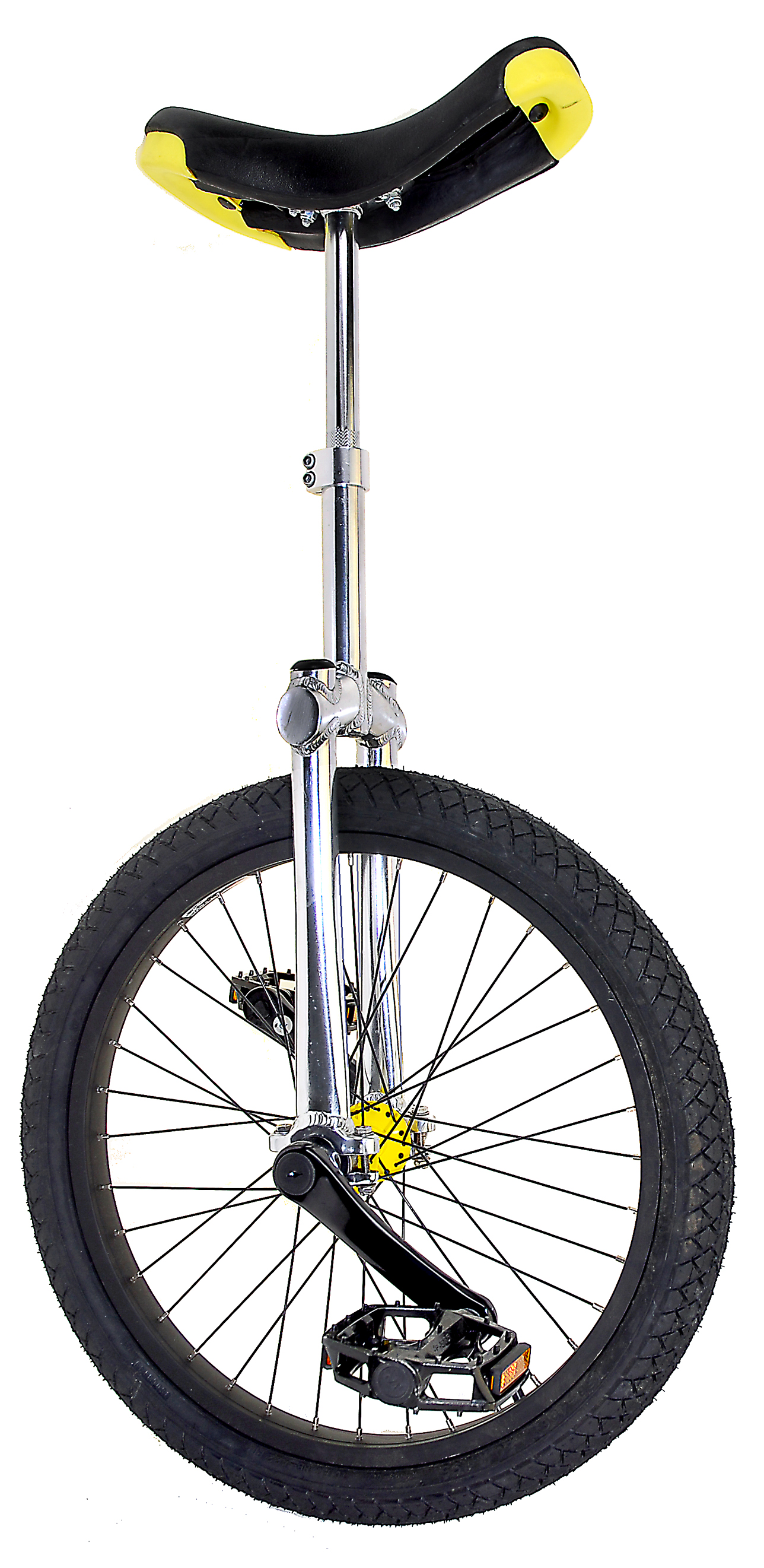 Уницикл 20" (одноколесный велосипед) серебристый FUN