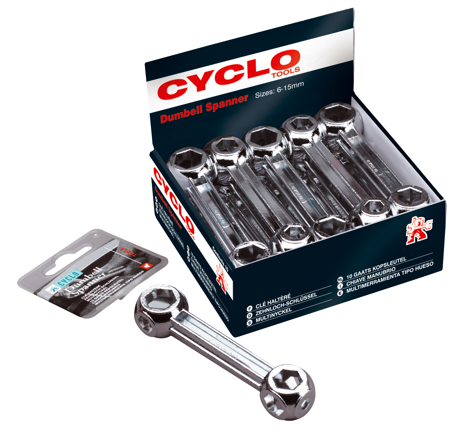 Ключ-косточка/гантель (набор) 
CYCLO