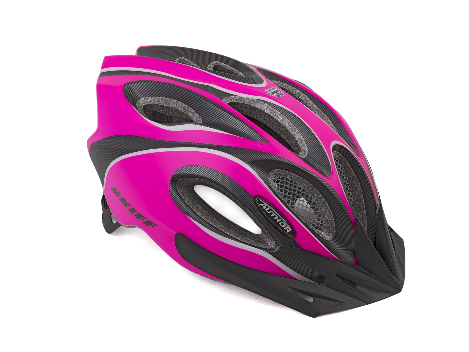 Шлем спортивный SKIFF 191 PINK-NEON/BLACK р-р 52-58см AUTHOR