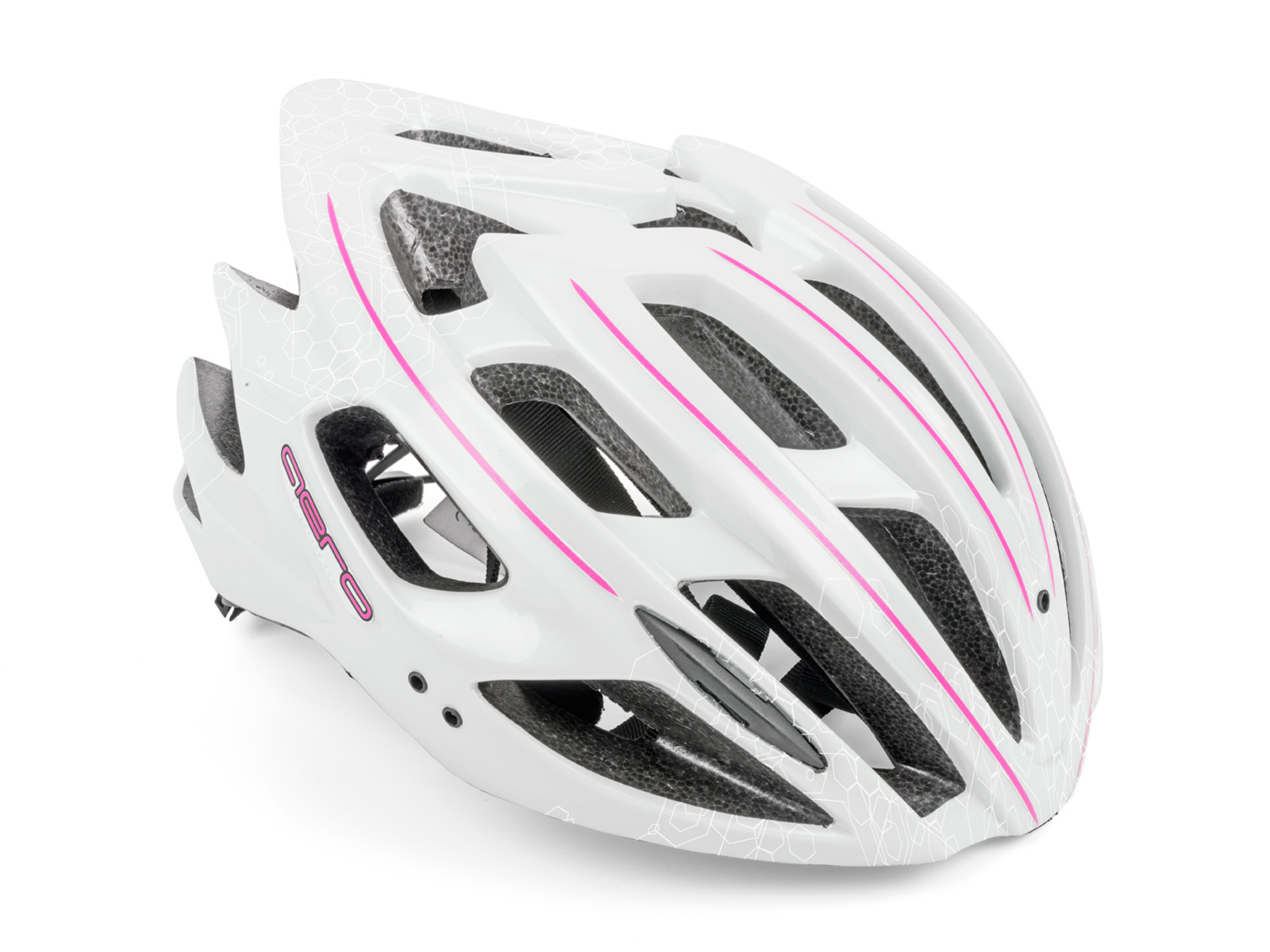 Шлем AERO  InMold X7 166 WHITE/PINK р-р 52-58 см AUTHOR