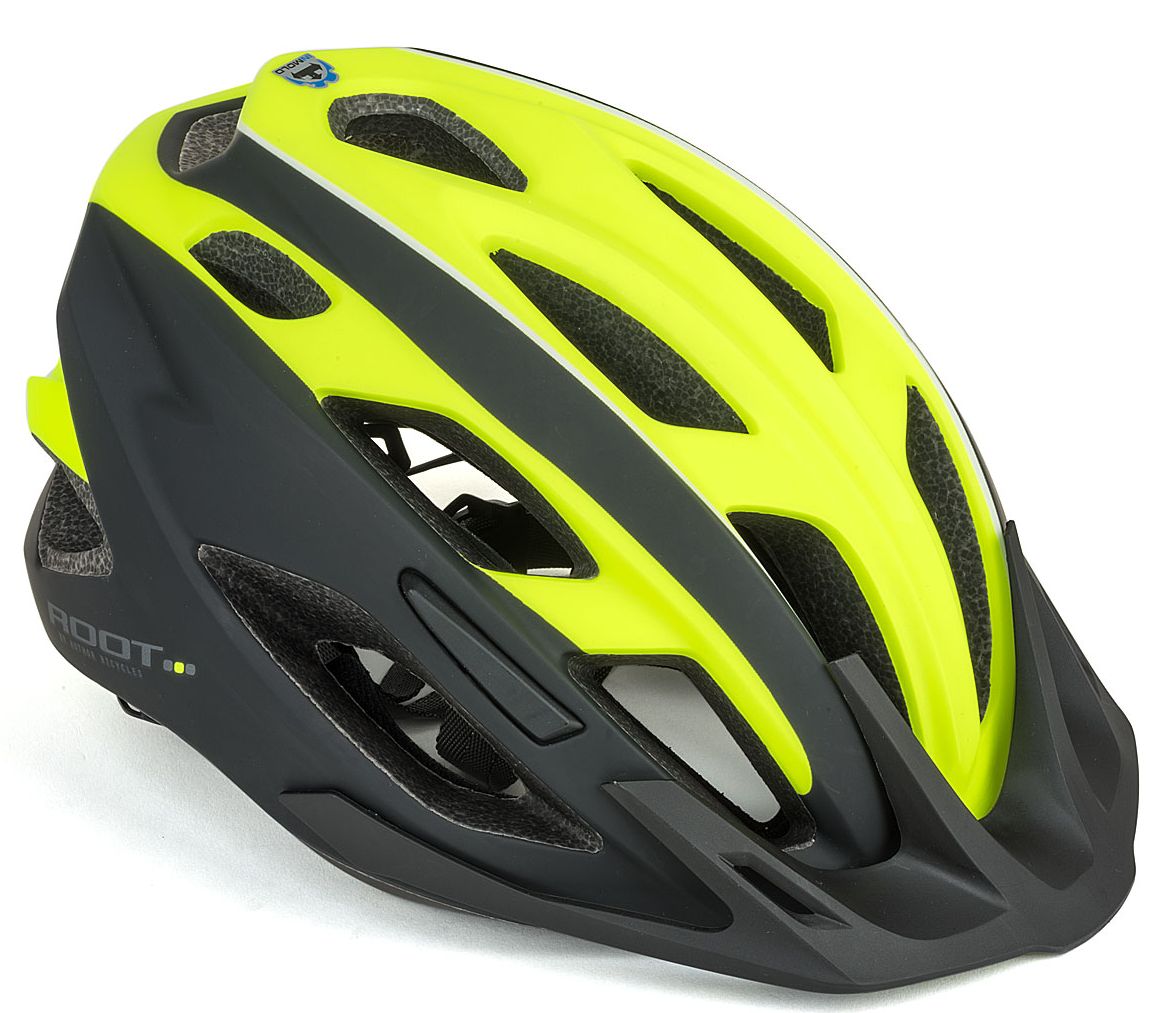 Шлем спортивный ROOT INMOLD 173 NEON-YELLOW/BLACK р-р 59-61 см AUTHOR