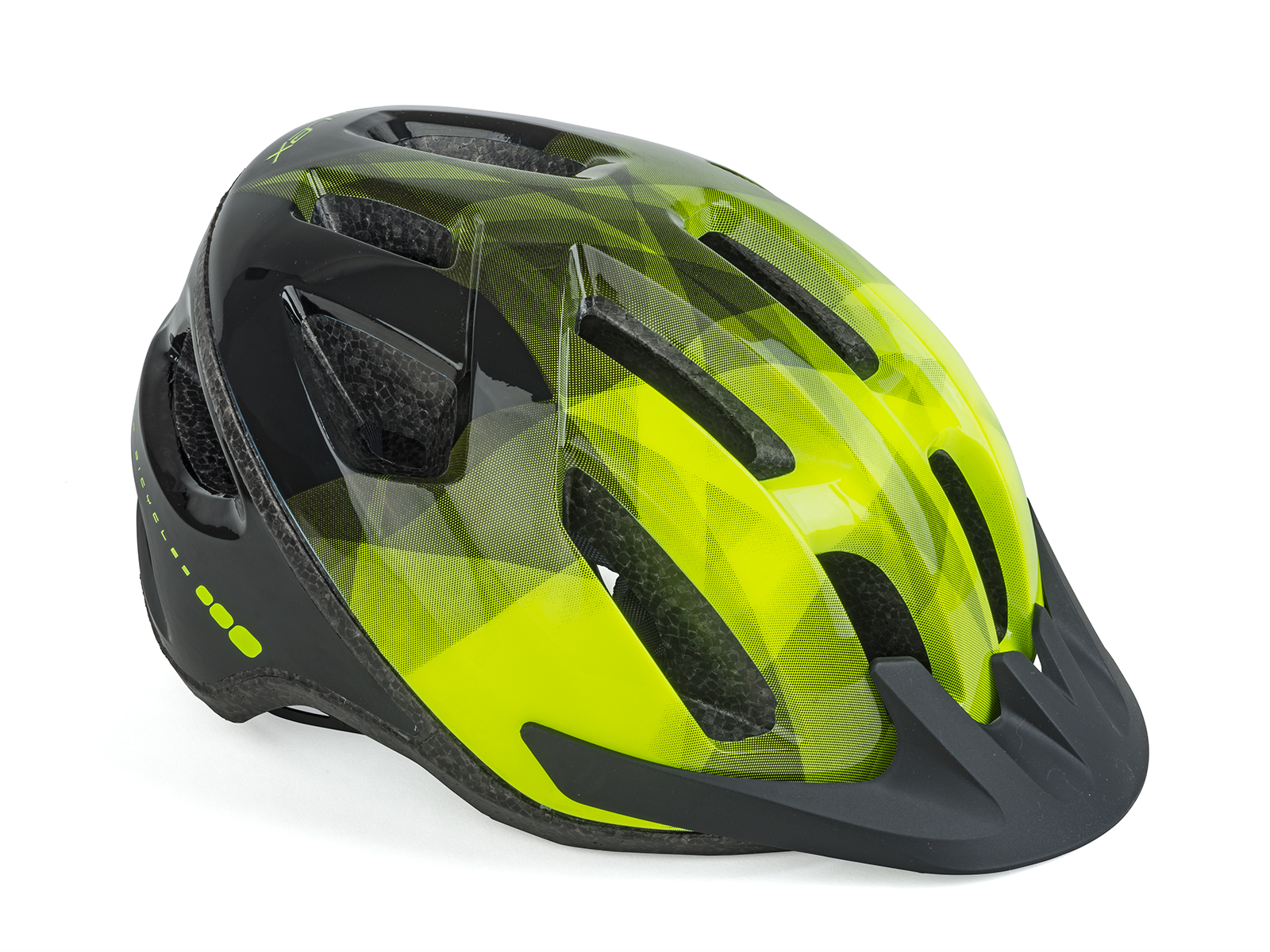 Шлем спортивный REFLEX LED 174 YELLOW-NEON/BLACK р-р 58-62см AUTHOR