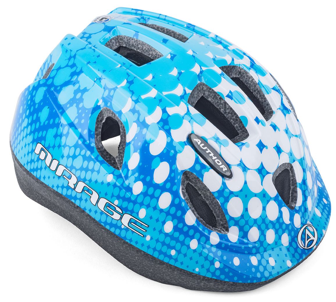 Шлем детский/ подростковый MIRAGE 163 BLUE/WHITE
р-р 52-56см 
AUTHOR