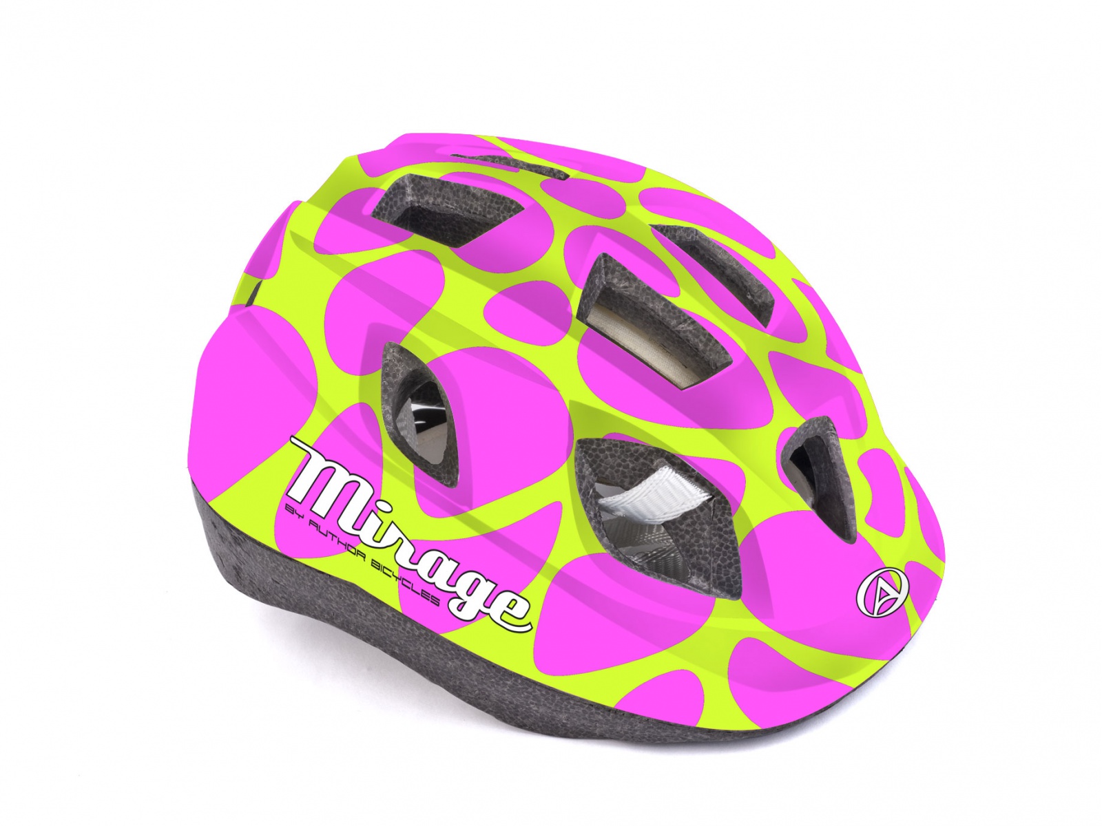 Шлем детский/ подростковый MIRAGE 195 PINK/YELLOW
р-р 48-54см 
AUTHOR
