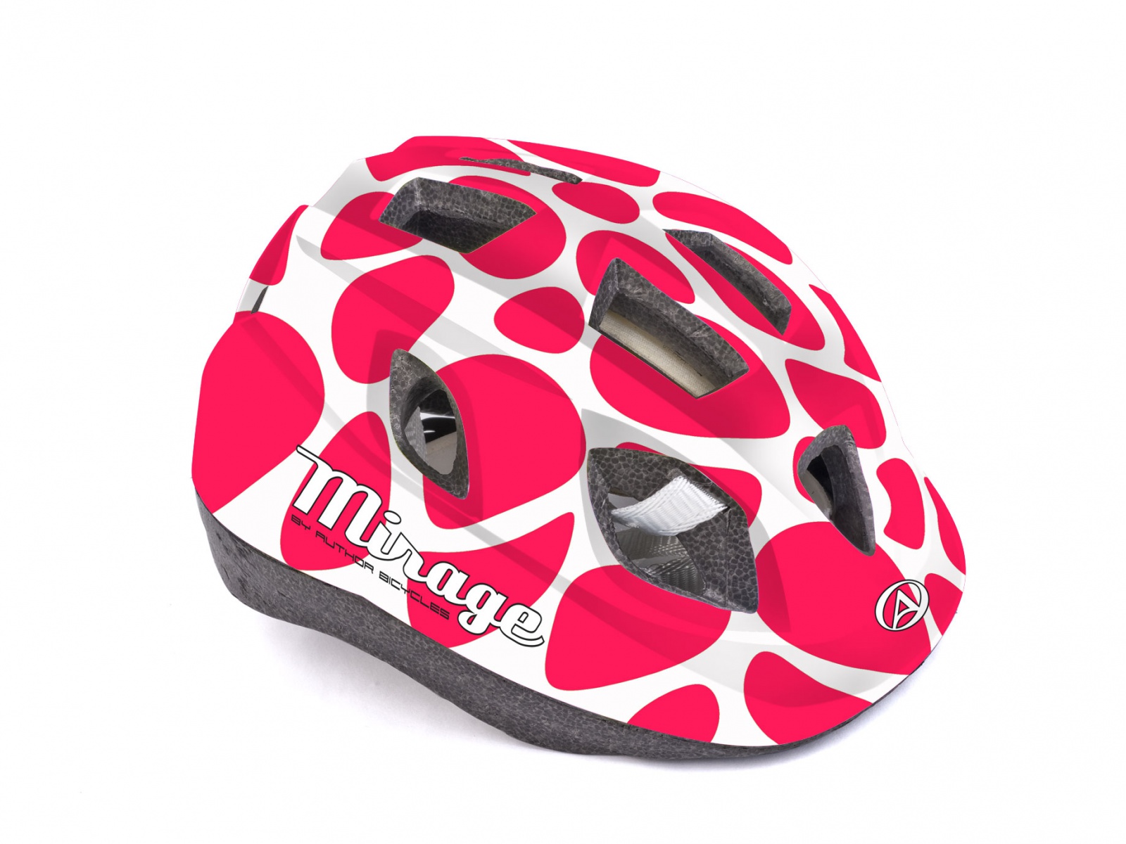 Шлем детский/ подростковый MIRAGE 196 RED/WHITE
р-р 48-54см 
AUTHOR