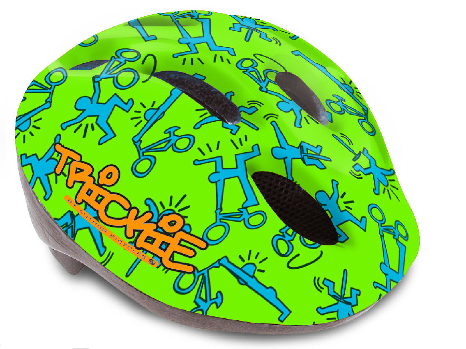 Шлем детский/ подростковый TRICKIE 153 GREEN/BLUE 
р-р 49-56см 
AUTHOR
