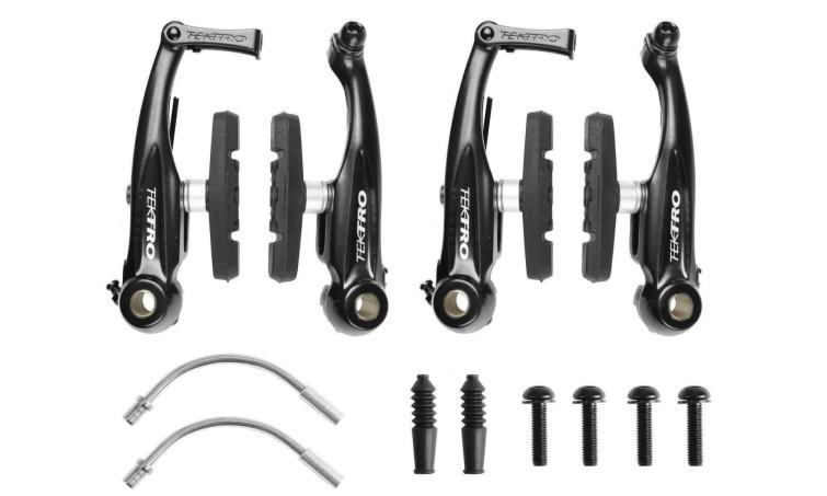 Тормоза 63 мм V-brake EN 837AL MTB 102мм перед.+зад. TEKTRO