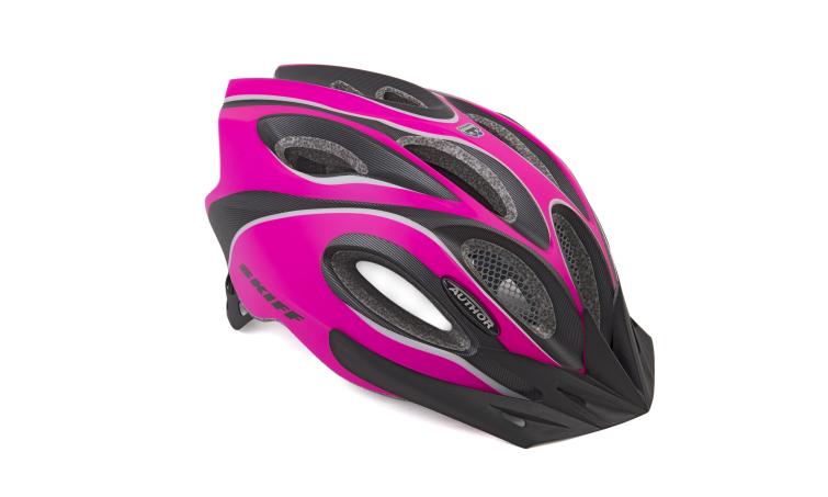 Шлем спортивный SKIFF 191 PINK-NEON/BLACK р-р 52-58см AUTHOR