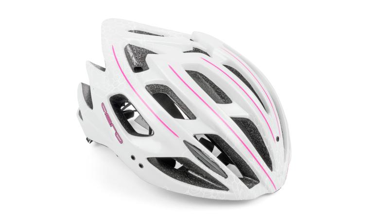 Шлем AERO  InMold X7 166 WHITE/PINK р-р 52-58 см AUTHOR