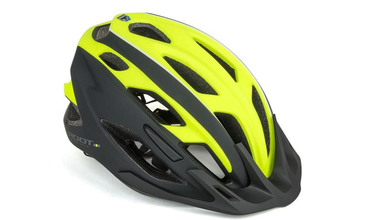 Шлем 8-9001448 спортивный ROOT INMOLD 173 NEON-YELLOW/BLACK р-р 53-59 см AUTHOR