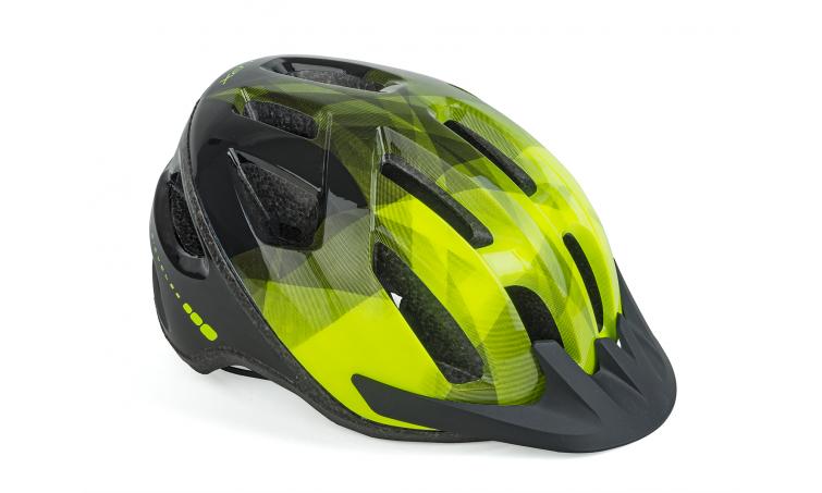 Шлем спортивный REFLEX LED 174 YELLOW-NEON/BLACK р-р 52-58см AUTHOR